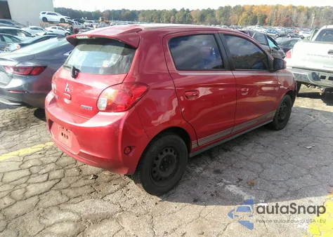 2014 Mitsubishi Mirage De z USA, uszkodzony, nr VIN ML32A3HJ4EH022972